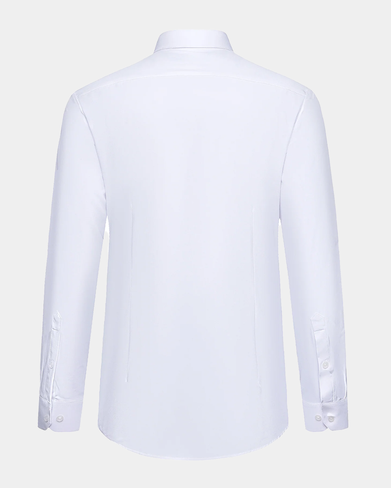 Phenom Professional White Long Sleeve Men's Dress Shirt Sleek and Professional Wear | TRUWEAR Slim / Tall M Phenom Professional White Long Sleeve Men's Dress Shirt Sleek and Professional Wear | TRUWEAR Slim / Tall M