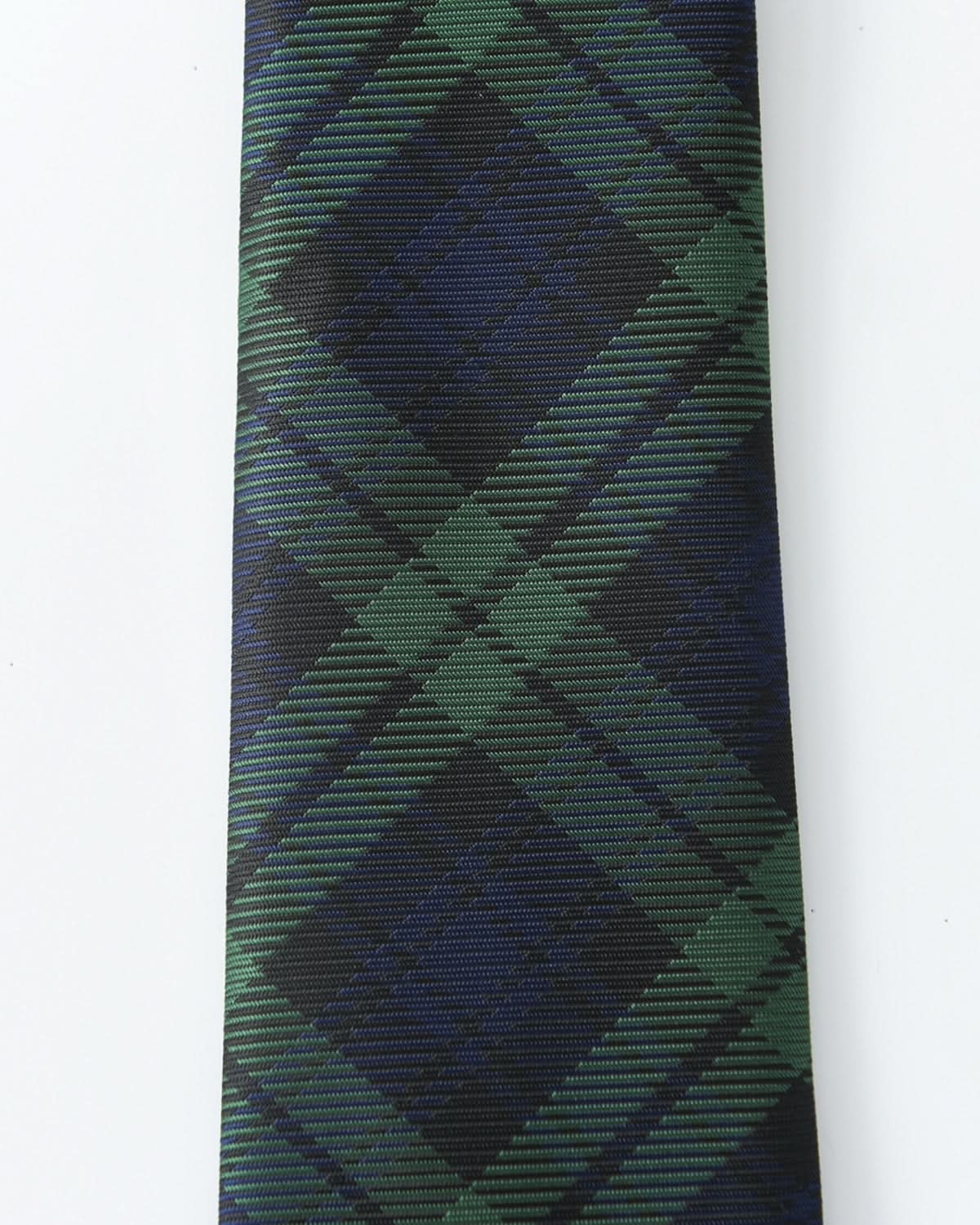 Immortal Green &amp; Navy Plaid Tie