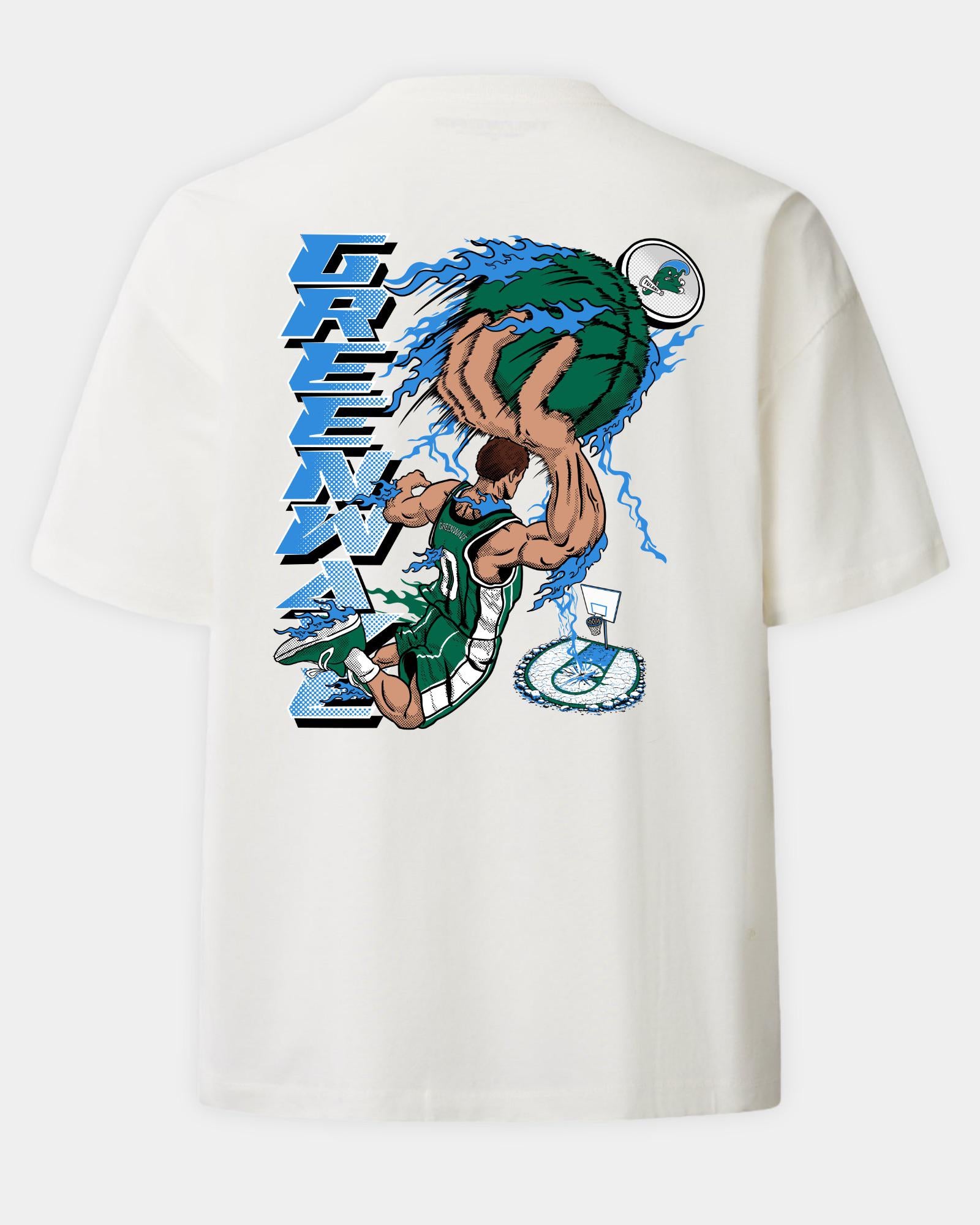 Tulane Slam Dunk Faze Heavyweight Tee Off White – TRUWEAR