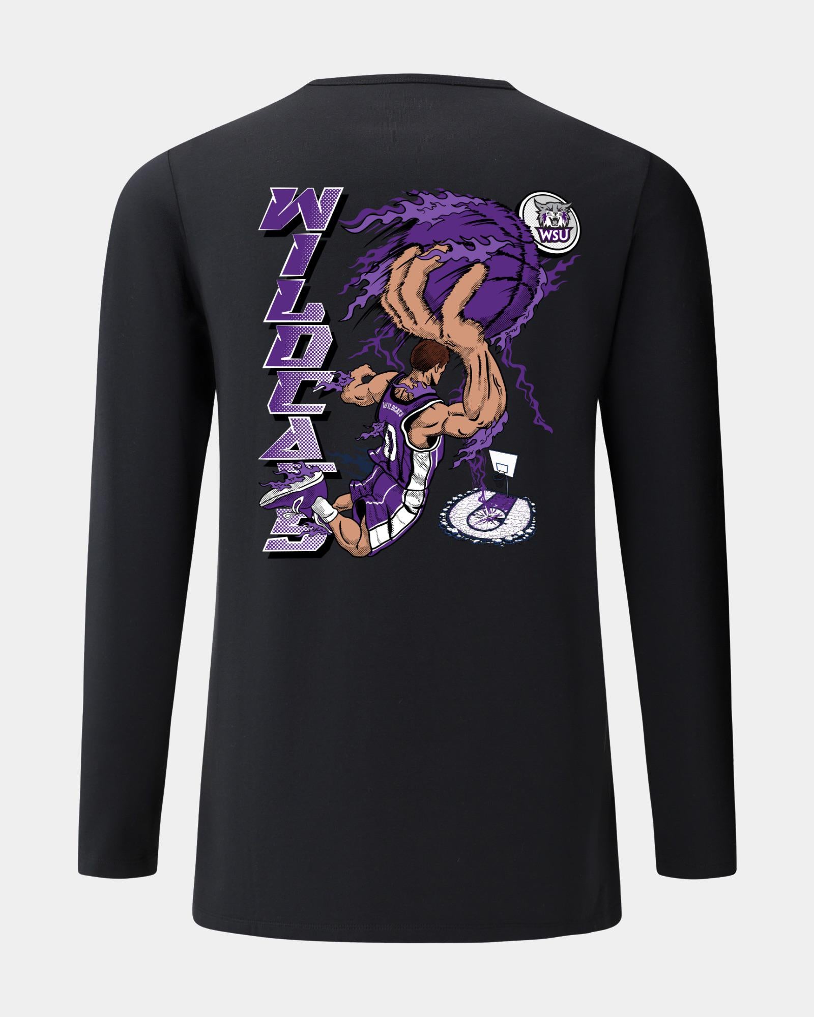 Weber State University Slam Dunk Spectacle 2.0 Black Long Sleeve