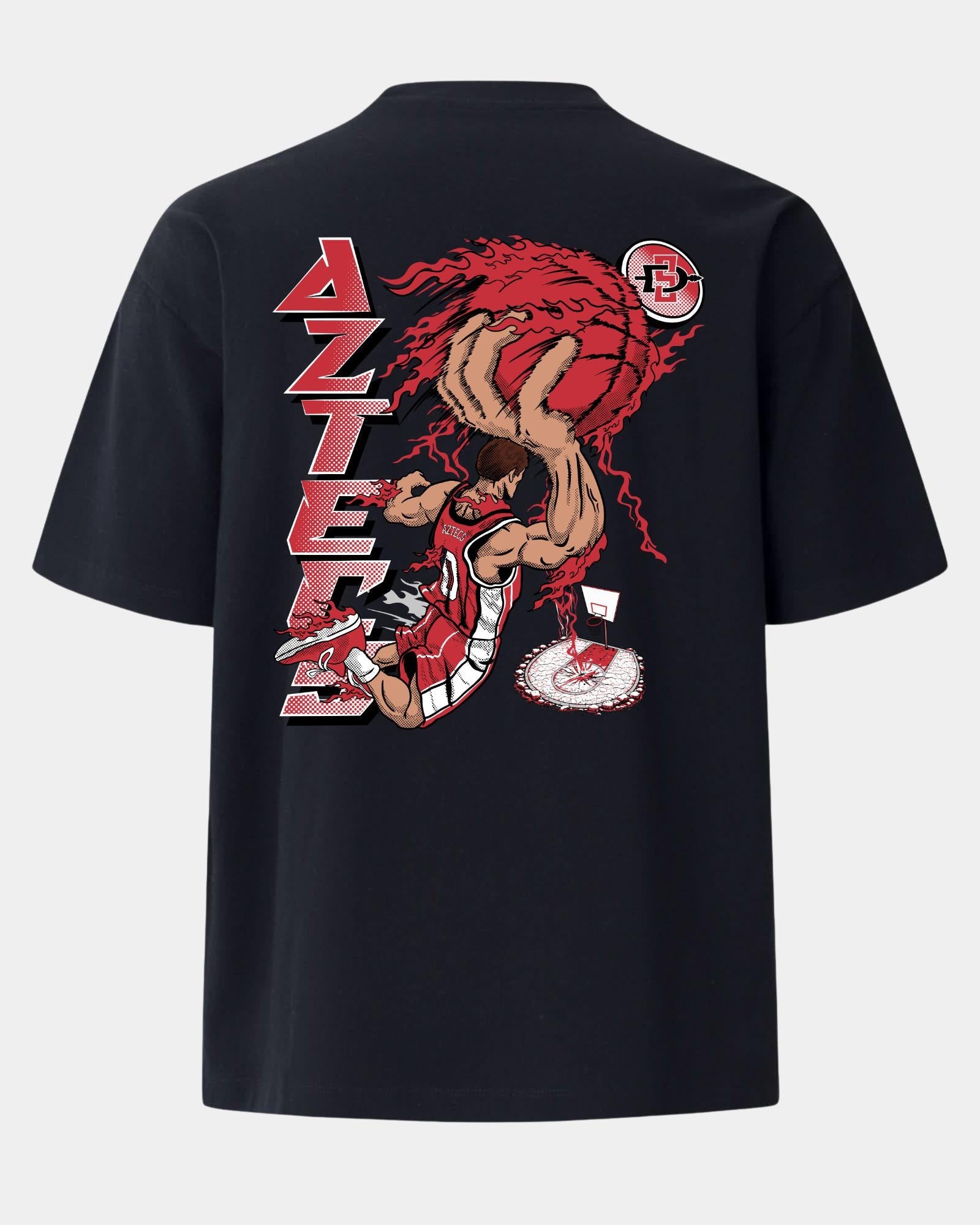 SDSU Slam Dunk Faze Heavyweight Tee Black