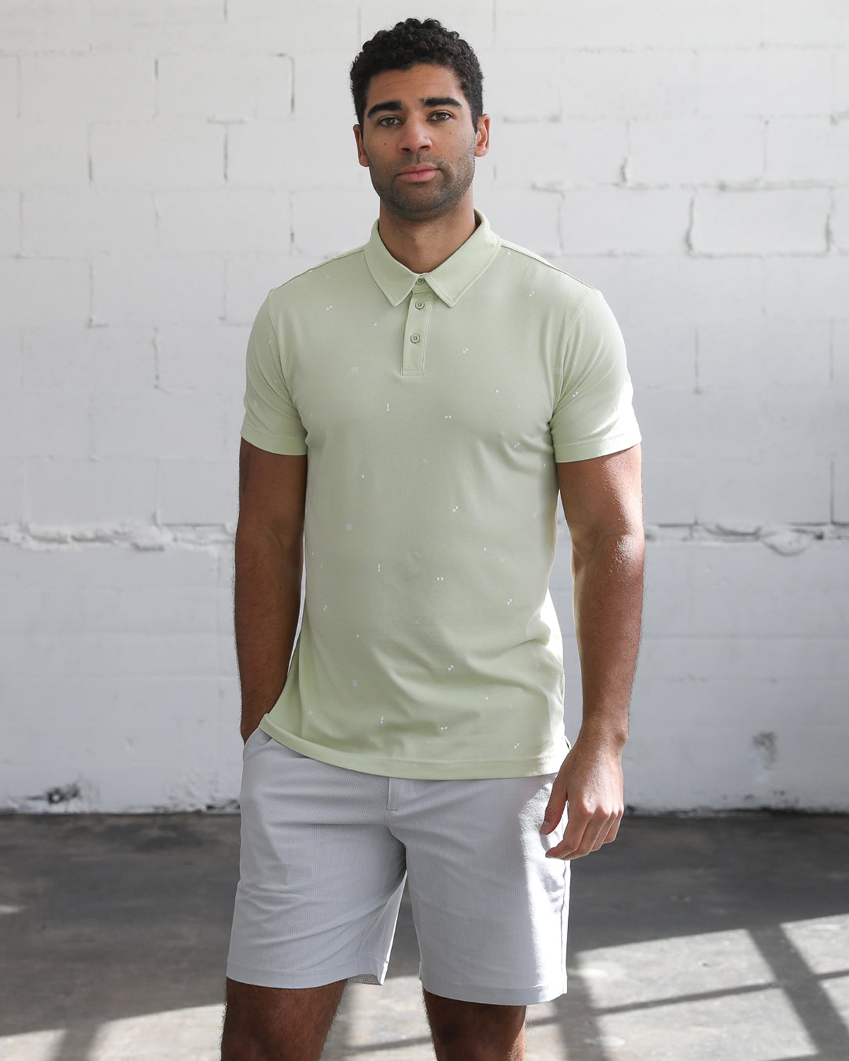 Summit Faded Lime Polo