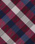 Immortal Tie Checkered Red White Navy - Red
