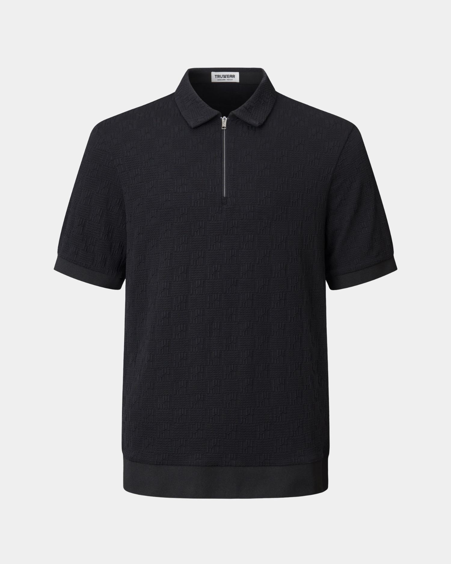 TRUWEAR Titan Zip Polo – Black | Stretch Performance Golf Polo TRUWEAR Titan Zip Polo – Black | Stretch Performance Golf Polo