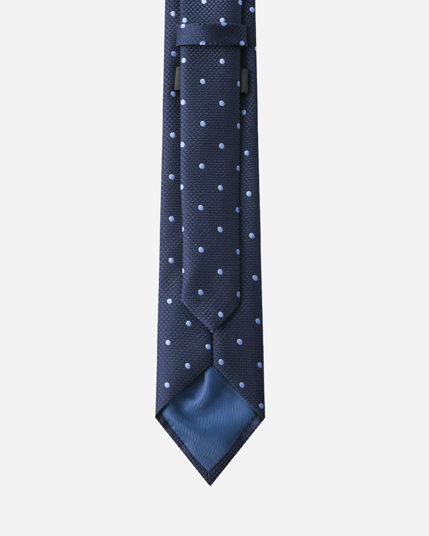 Immortal Navy Polka Dot Tie - Navy
