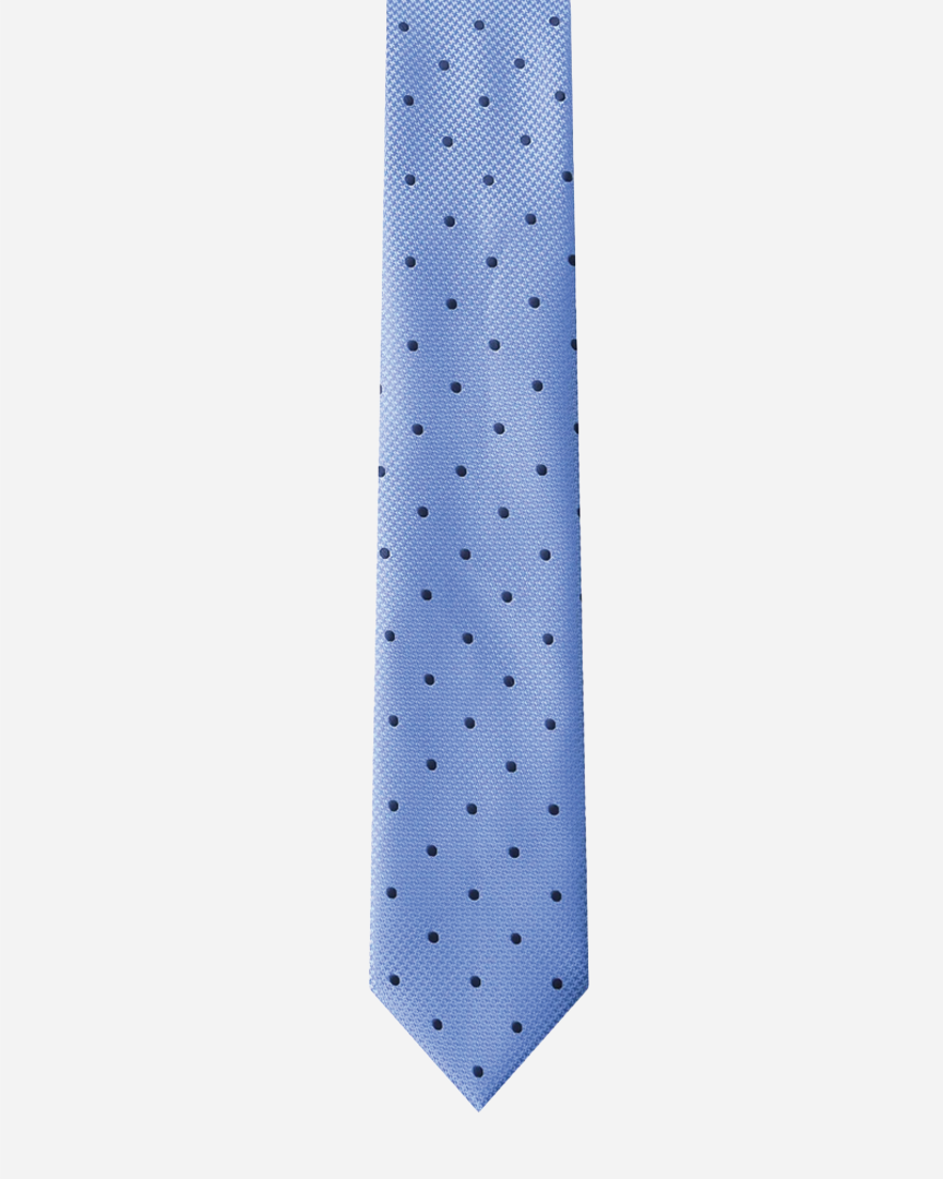 Immortal Powder Blue Polka-dot Tie - Blue