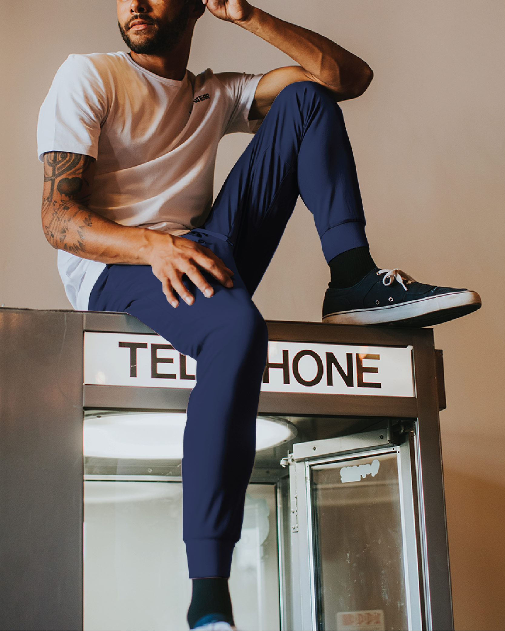 Peak Navy Joggers - Navy