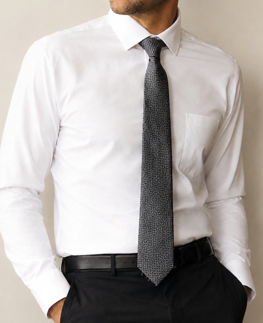 Phenom Classic White Dress Shirt - White