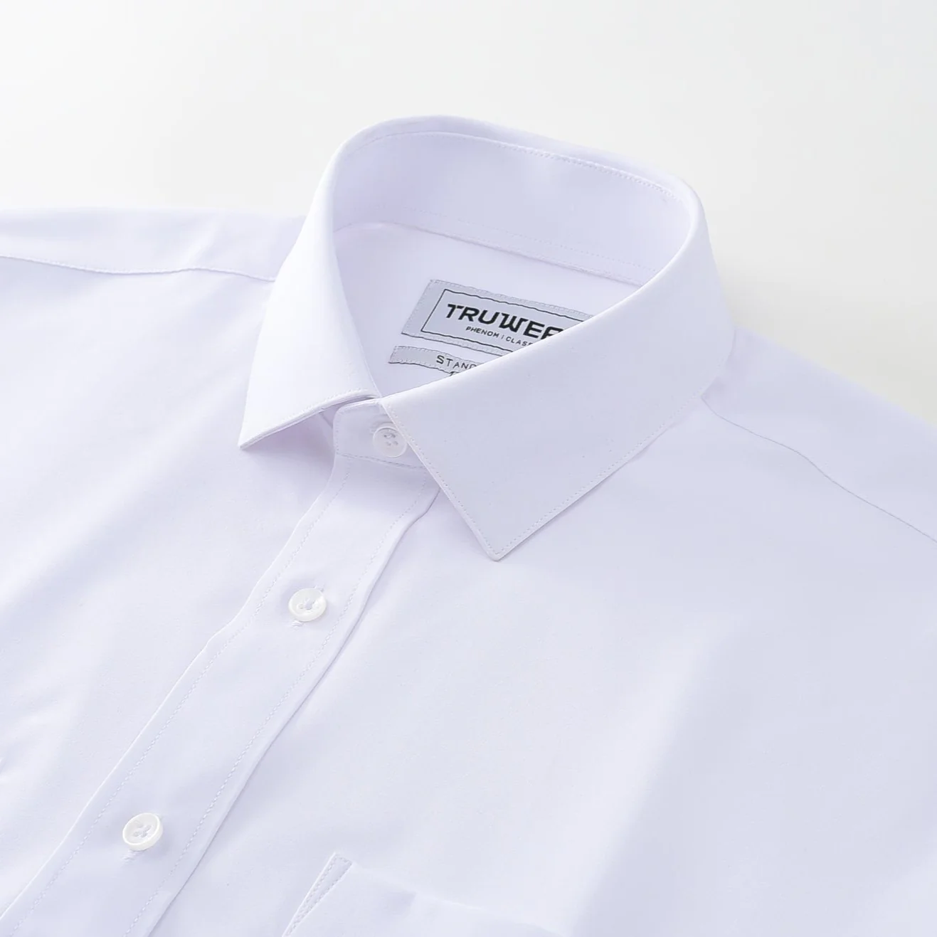 Phenom Classic White Short Sleeve Dress Shirt Timeless and Comfortable Fit | TRUWEAR Slim / 2XL Phenom Classic White Short Sleeve Dress Shirt Timeless and Comfortable Fit | TRUWEAR Slim / 2XL