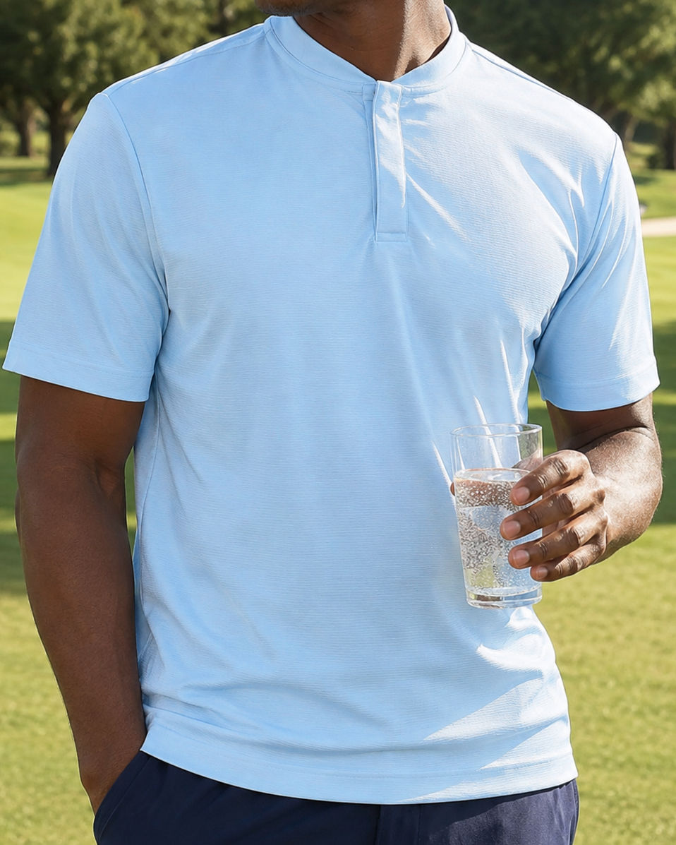 Pinnacle 2.0 Polo Powder Blue - Blue