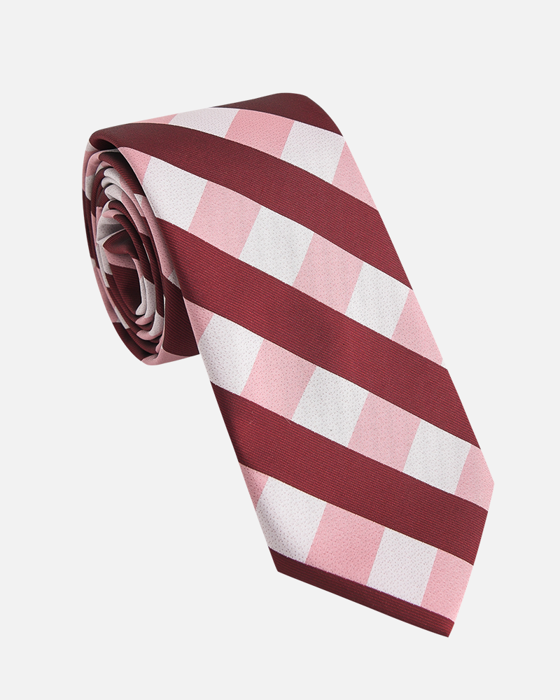 Immortal Checkered Tie Red/Maroon
