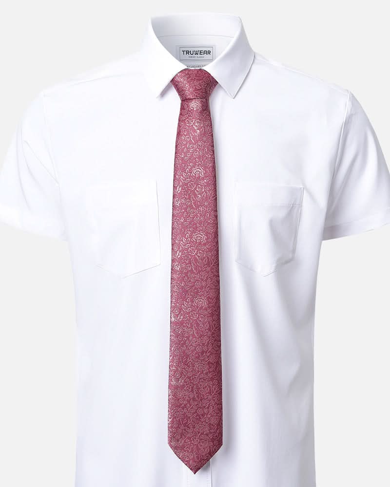 Immortal Floral Tie Mauve - Mauve