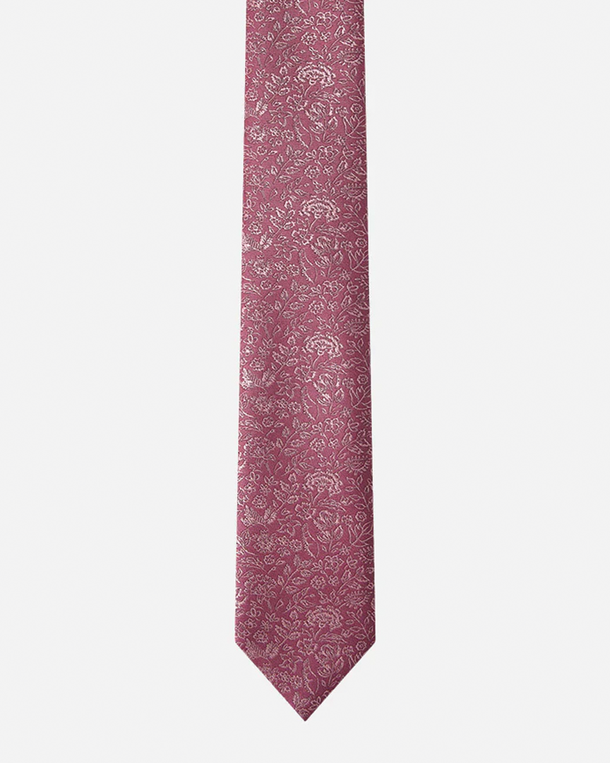 Immortal Floral Tie Mauve - Mauve