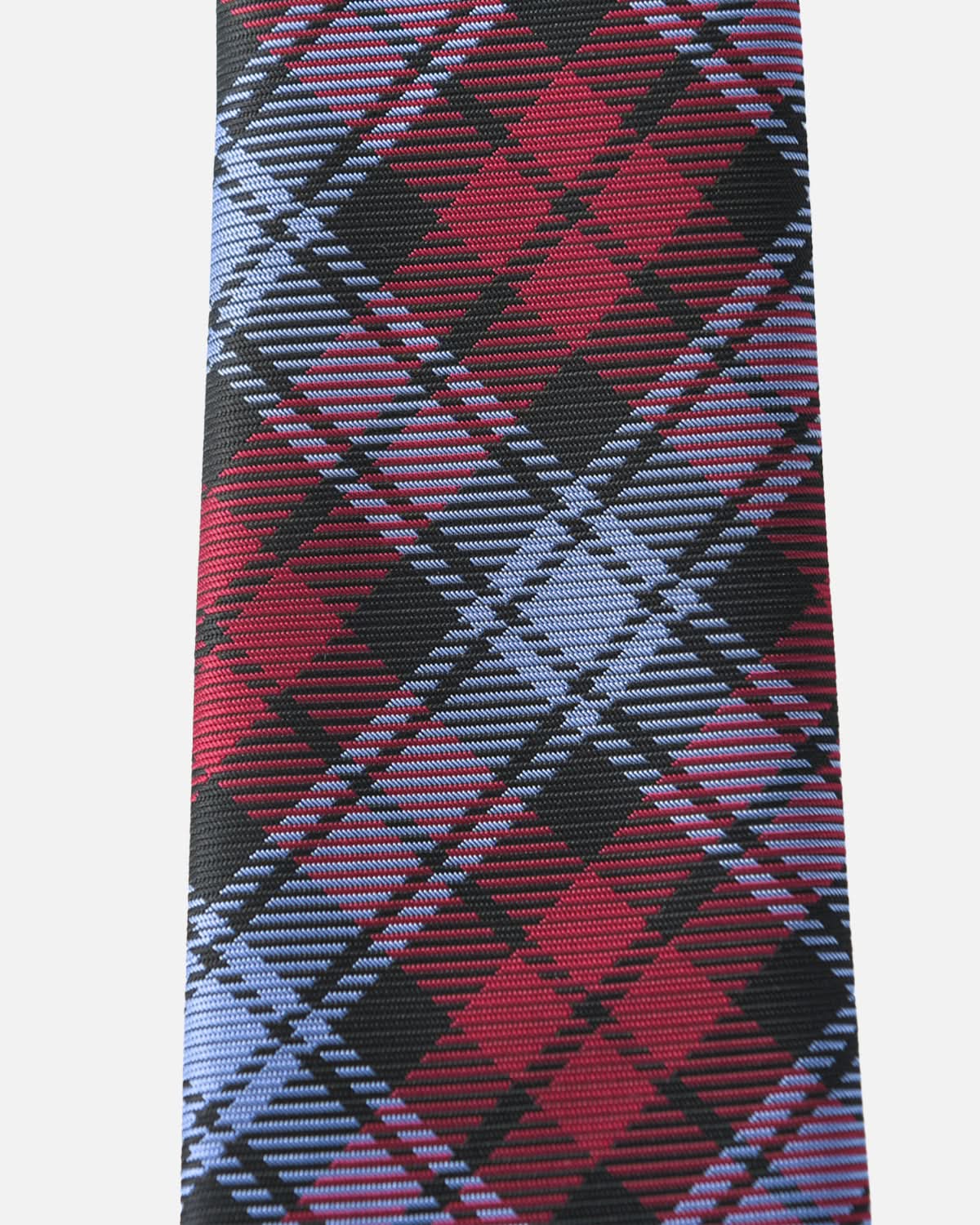 Immortal Blue Red &amp; Black Plaid Tie