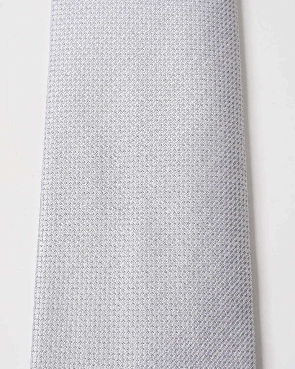 Elite Silk Tie Geometric Pattern Creme - Creme