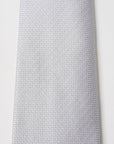 Elite Silk Tie Geometric Pattern Creme - Creme