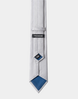 Elite Silk Tie Geometric Pattern Creme - Creme