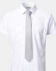 Elite Silk Tie Geometric Pattern Creme - Creme
