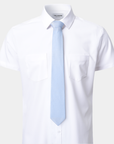 Elite Silk Tie Geometric Pattern Light Blue - Blue