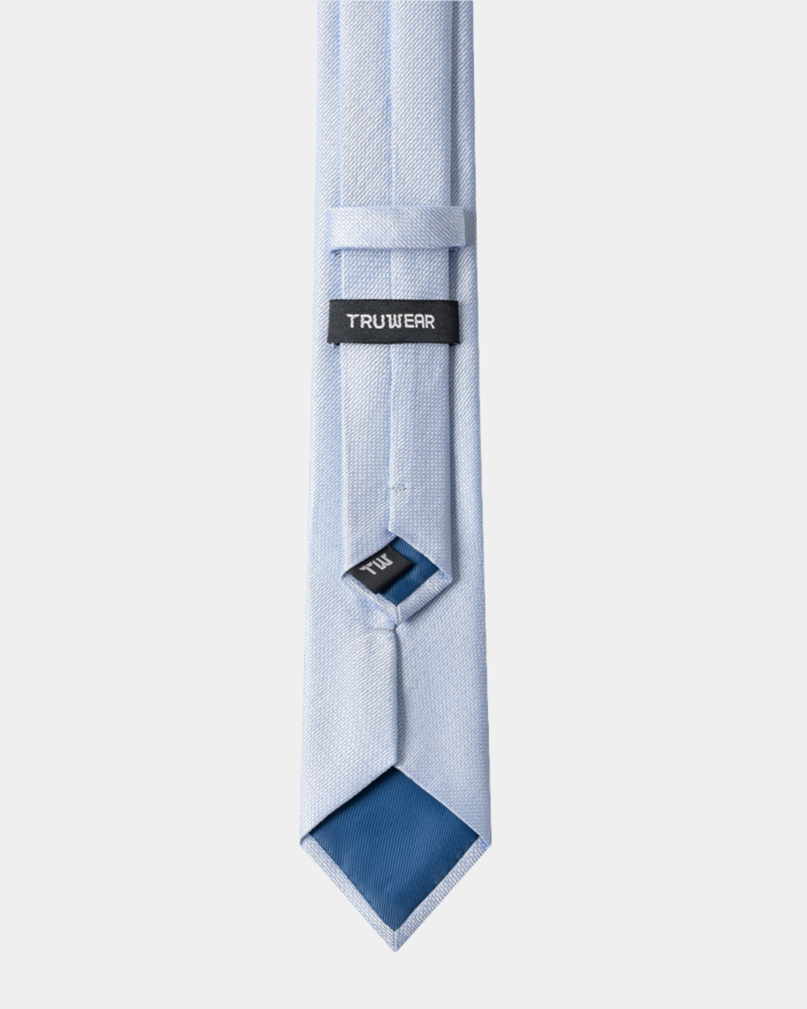 Elite Silk Tie Geometric Pattern Light Blue - Blue