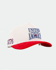 Truwear 4th of July USA Fade Hat Cream & Red Corduroy Side
