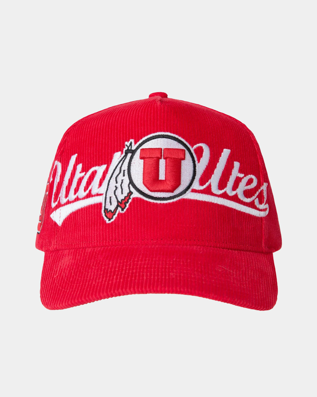 UofU Fade Hat Red Corduroy Utah Utes