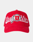 UofU Fade Hat Red Corduroy Utah Utes