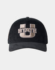 USU Fade Hat Black Corduroy U State