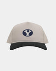 BYU Cream Black Cord Brim Fade Hat
