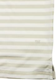 Crest Lifestyle Performance Fabric Grey Striped Polo