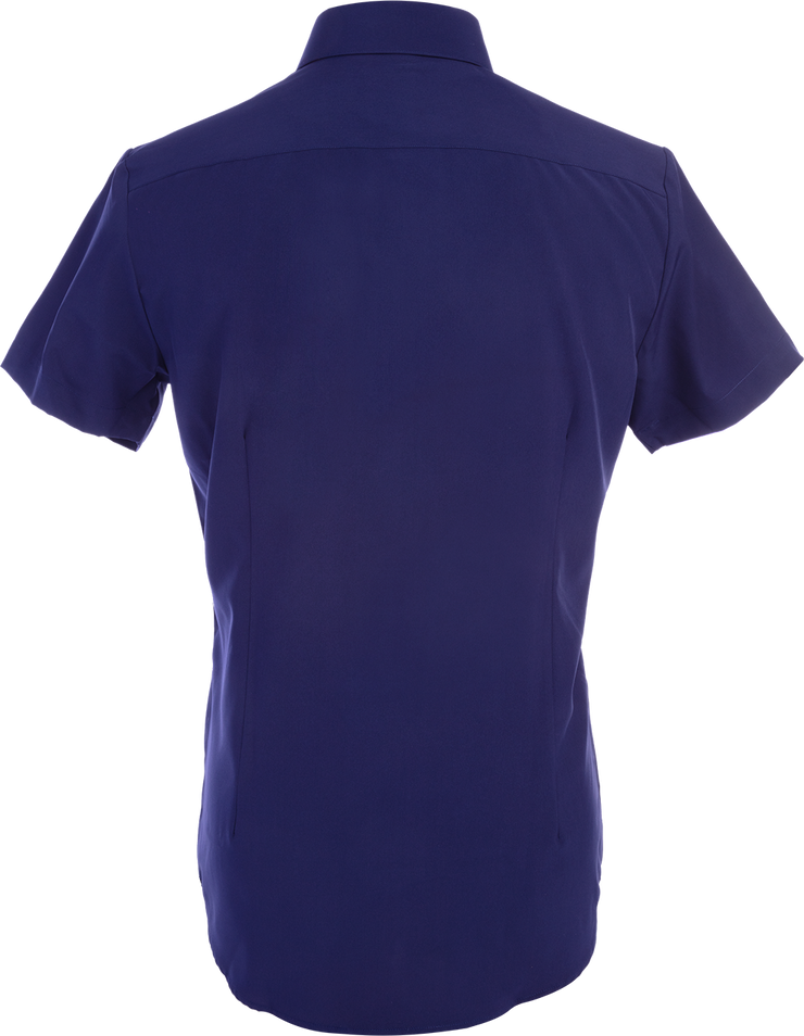 Phenom Classic Navy Blue Short Sleeve Men's Dress Shirt