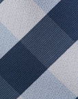 TRUWEAR Immortal Navy Light Blue Checkered Dress Tie Fabric 