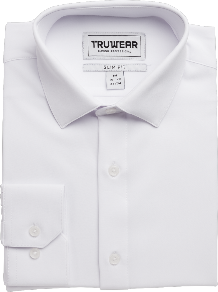 White Long Sleeve Men's Dress Shirt