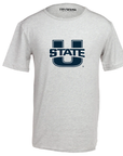 USU Large U-State Spectacle Heather Grey T-Shirt
