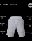 Criterion Lifestyle Heather Grey Performance Workout Short